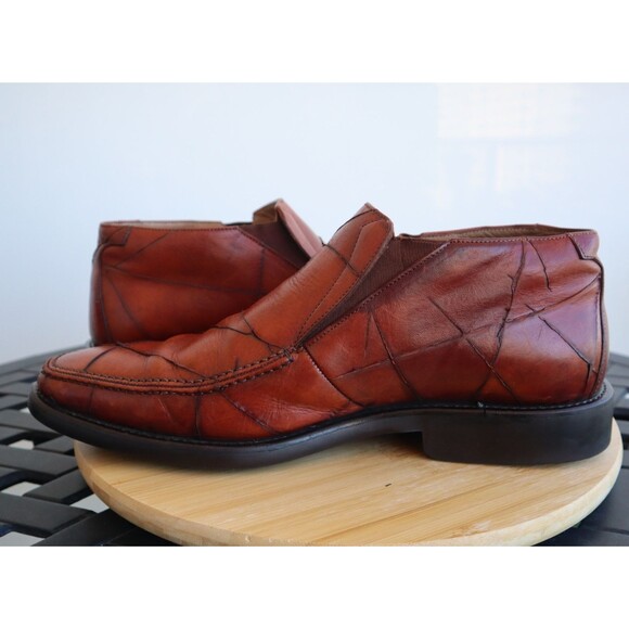 Michael Toschi Side Gore Loafers Men’s Brown Leather CIS Carbonlite Soles Sz 12 - Picture 6 of 12